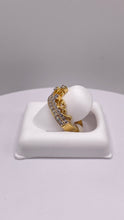 Load image into Gallery viewer, 0.46 CT. Natural Diamond Tiara Ring Set In 10 KT Yellow Gold