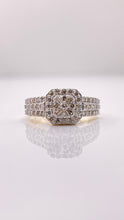 Load image into Gallery viewer, 0.68 CT. Natural Diamond Ladies Ring In 10 KT Yellow Gold