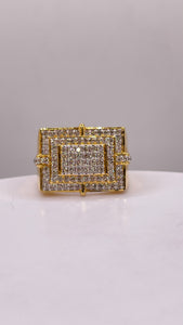 1.07 CT. Natural Diamonds Men’s Ring In 10 KT Yellow Gold