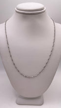 Load image into Gallery viewer, 1.5mm Singapore Link Chain In 10 KT White Gold