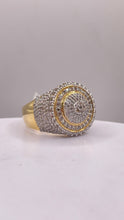 Load image into Gallery viewer, 2.06 CT. Natural Diamond Round Shape Men’s Ring In 10 KT Yellow Gold