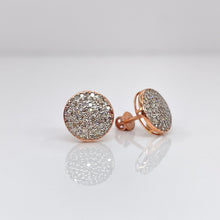Load image into Gallery viewer, 0.50 CT. Natural Diamond Round Shape Stud Earrings In 10 KT Rose Gold