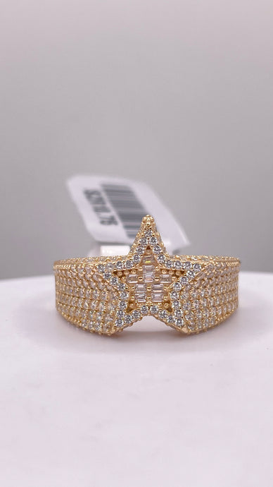 Silver Men’s Star Ring