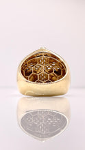 Load image into Gallery viewer, Approx 1.75 CT. Natural Diamond Men’s Cross Ring In 10 KT Yellow Gold