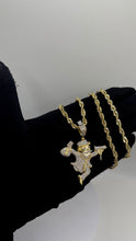 Load image into Gallery viewer, 0.93 CT. Natural Diamond Monopoly Man Pendant In 10 KT Yellow Gold