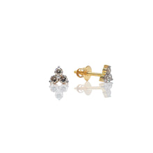 Load image into Gallery viewer, 0.30 CT. Natural Diamond Stud Earrings In 10 KT Yellow Gold