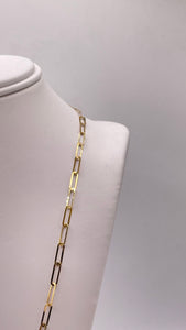 2.8mm Fancy Link Chain In 18 KT Yellow Gold