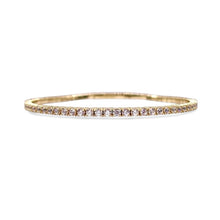 Load image into Gallery viewer, Women’s Tennis Bangle In 10 KT Yellow Gold With CZ