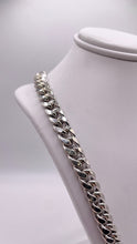 Load image into Gallery viewer, 8mm Miami Cuban Link Chain In 10 KT White Gold