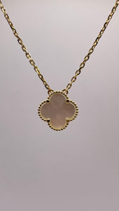 Clover Necklace In 10 KT Yellow Gold