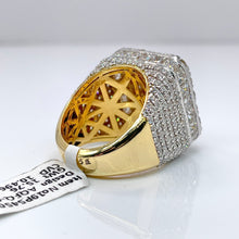 Load image into Gallery viewer, 10.49 CT. Lab Grown Men’s Diamonds Square Shape Ring In 10 KT Yellow Gold