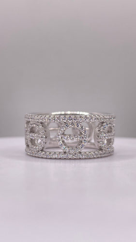 Silver Eternity Love Ring With CZ