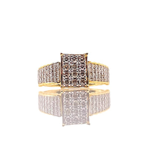 0.48 CT. Natural Diamond Women’s Ring In 10 KT Yellow Gold