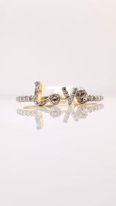 0.20 CT. Natural Diamond Love Ring In 10 KT Yellow Gold