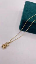 Load image into Gallery viewer, Teddy Bear Chain &amp; Pendent Combo In 10 KT Yellow Gold