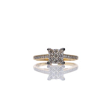 Load image into Gallery viewer, 0.21 CT. Natural Diamond Ladies Ring In 10 KT Yellow Gold