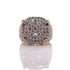 4.47 CT. Lab Grown Diamond Men’s Ring In 14 KT Yellow Gold