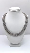 Load image into Gallery viewer, 15.00 CT. Natural Diamond Cuban Chain In 14 KT White Gold