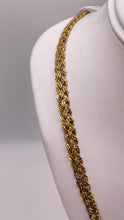 Load image into Gallery viewer, 5.8mm Two-Tone Diamond-Cut Unique Necklace In 18 KT Yellow &amp; White Gold