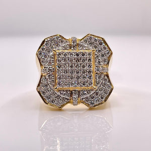 1.51 CT. Natural Diamond Men’s Ring In 10 KT Yellow Gold