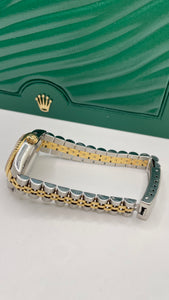 26mm Two-Tone Women’s DateJust Rolex Watch With Tahitian Mother Of Pearl Diamond Dial