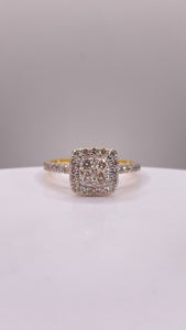 0.75 CT. Natural Diamond Women’s Ring In 10 KT Yellow Gold