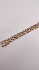 4.7 CT. Natural Diamond Men’s Bracelet In 10 KT Yellow Gold