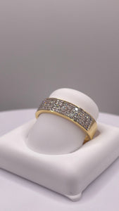 0.54 CT. Natural Diamond Band In 10 KT Yellow Gold