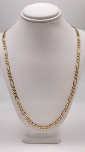 2.5mm Figaro Link Chain In 10 KT Yellow Gold