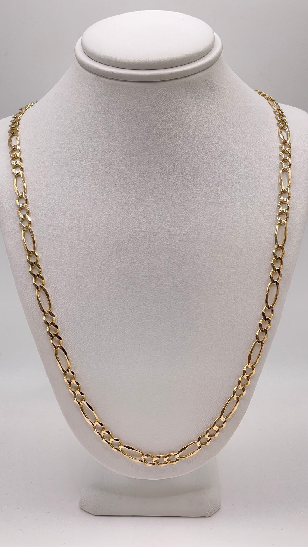 2.5mm Figaro Link Chain In 10 KT Yellow Gold