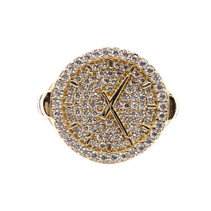 Watch Ring In 10 KT Yellow Gold With CZ