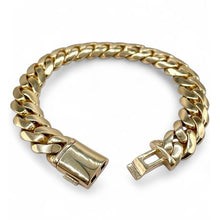 Load image into Gallery viewer, 12mm Solid Miami Cuban Link Bracelet In 10 KT Yellow Gold