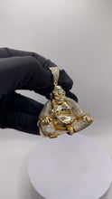 Load image into Gallery viewer, Natural Diamond Buddha Pendant In 10 KT Yellow Gold