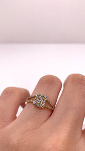 0.28 CT. Natural Diamond Women’s Ring In 10 KT Yellow Gold