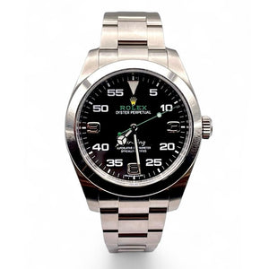 40mm Air-King Rolex Black Navigational Dial
