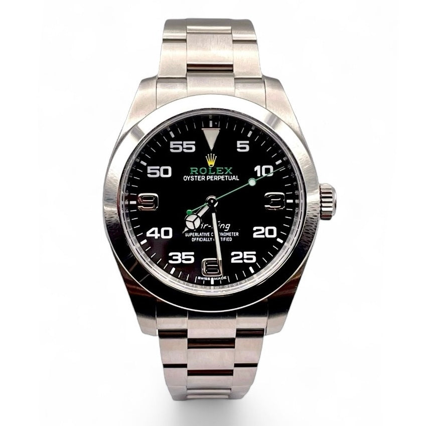 40mm Air-King Rolex Black Navigational Dial