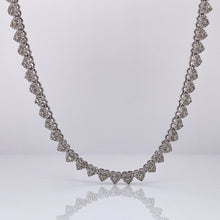 Load image into Gallery viewer, 3.52 CT. Natural Diamond Heart Necklace In 10 KT White Gold