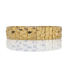Load image into Gallery viewer, 14mm Nugget Bracelet In 10 KT Yellow Gold