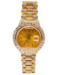 36mm DayDate Presidential Rolex With Natural Diamonds