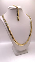 Load image into Gallery viewer, 6mm Solid Miami Cuban Link Chain/Bracelet With Box Lock In 10 KT Yellow Gold