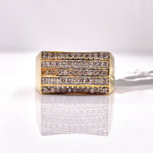 Load image into Gallery viewer, 0.88 CT. Natural Diamond Men’s Ring In 10 KT Yellow Gold