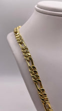 Load image into Gallery viewer, 7.0mm Figaro Link Chain In 10 KT Yellow Gold