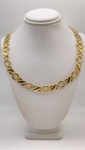 Load image into Gallery viewer, 11.0mm Fancy Link Women’s Necklace In 10 KT Yellow Gold