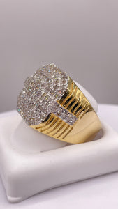 1.44 CT. Natural Diamond Men’s Ring In 10 KT Yellow Gold