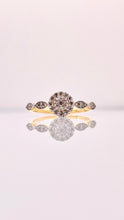 Load image into Gallery viewer, 0.22 CT. Natural Diamond Round Shape Women’s Ring In 10 KT Yellow Gold