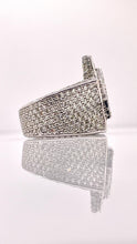 Load image into Gallery viewer, 7.80 CT. Natural Diamond Men’s Star Ring In 14 KT White Gold