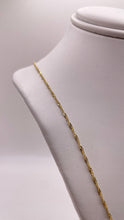 Load image into Gallery viewer, Diamond-Cut Singapore Chain In 10 KT Yellow Gold