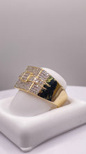 Load image into Gallery viewer, 0.62 CT. Natural Diamond Square Shape Men’s Ring In 10 KT Yellow Gold