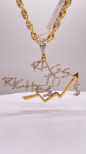 Load image into Gallery viewer, 0.52 CT. Natural Diamond Rags To Riches Pendent &amp; Rope Chain Combo In 10 KT Yellow Gold