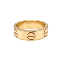Load image into Gallery viewer, 18 KT Yellow Gold Cartier Inspired Love Ring
